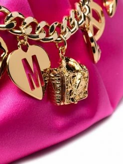 Moschino satin-effect chain-link tote