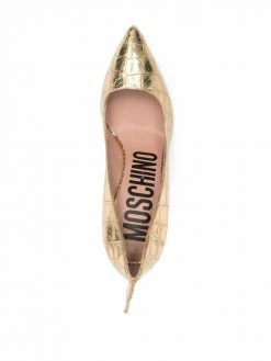 Wholesale ⭐ Moschino Crocodile embossed dinosaur pumps ✨ 9 Moschino crocodile-embossed dinosaur pumps