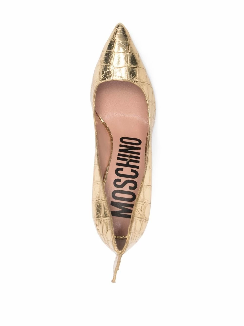 Wholesale ⭐ Moschino Crocodile embossed dinosaur pumps ✨ 6 Moschino crocodile-embossed dinosaur pumps