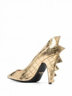 Wholesale ⭐ Moschino Crocodile embossed dinosaur pumps ✨ 8 Moschino crocodile-embossed dinosaur pumps