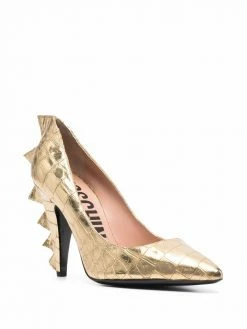 Moschino crocodile-embossed dinosaur pumps