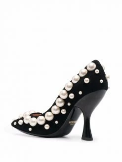 Moschino pearl-embellished pumps