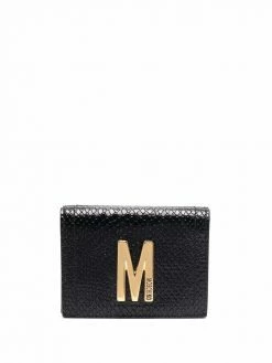 Moschino trifold leather wallet