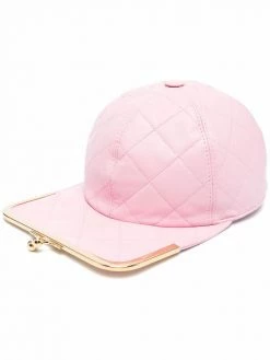 Moschino quilted leather cap