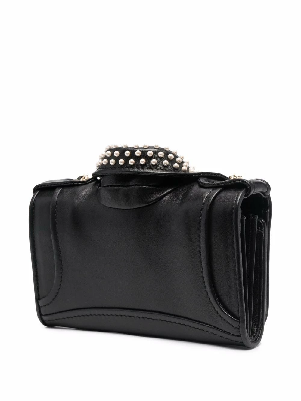 New ๐ Moschino Pearl studded biker bag ๐ 5 Moschino pearl-studded biker bag