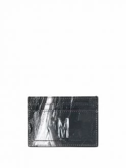 Moschino graphic-print leather cardholder