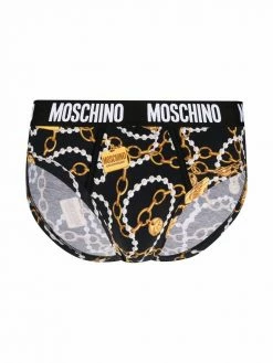 Moschino chain-print two-pack boxer briefs