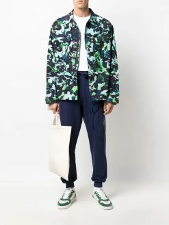 Moschino metallic Teddy print track pants