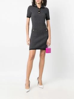 Moschino teddy bear button knitted dress