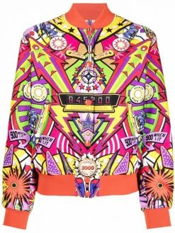 Moschino graphic-print bomber jacket