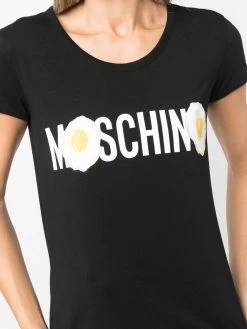 Moschino egg-print cotton T-shirt
