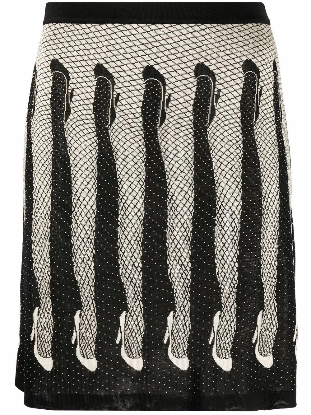 Discount ๐คฉ Moschino Legs print knitted ๐ skirt ๐ 3 Moschino legs-print knitted skirt