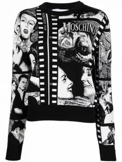 Moschino movie star print jumper