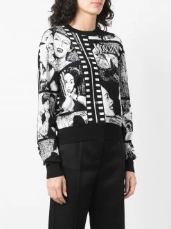 Moschino movie star print jumper