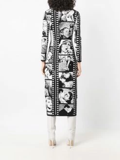 Moschino photograph-print knitted dress