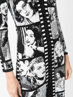 Moschino photograph-print knitted dress