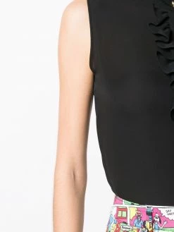 Moschino Teddy button silk top