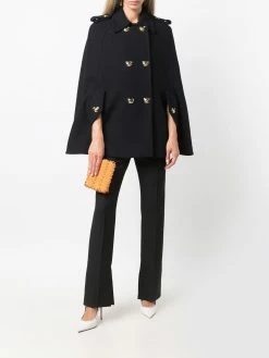 Moschino decorative-button detail coat