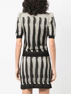 Moschino legs-print knitted top