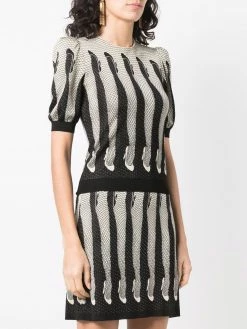 Moschino legs-print knitted top