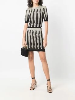 Moschino legs-print knitted top