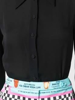 Moschino long-sleeve silk shirt