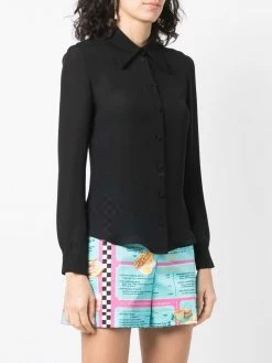 Moschino long-sleeve silk shirt