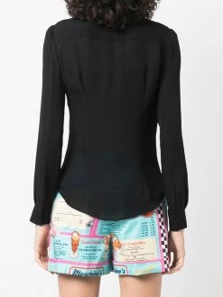 Moschino long-sleeve silk shirt