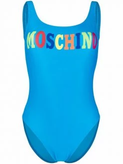 Moschino logo-lettering swimsuit