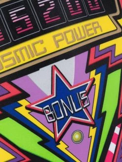 Moschino graphic-print one-shoulder swimsuit