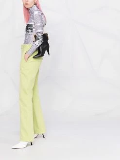 Moschino leather boot clutch bag