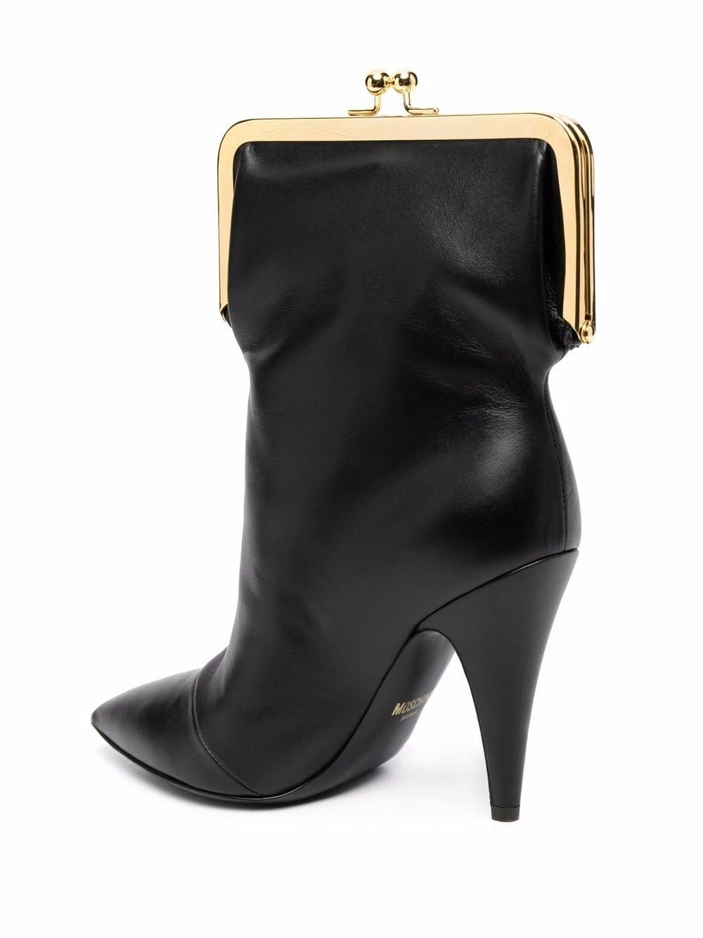 Cheapest ๐ Moschino Leather boot clutch bag โ 6 Moschino leather boot clutch bag