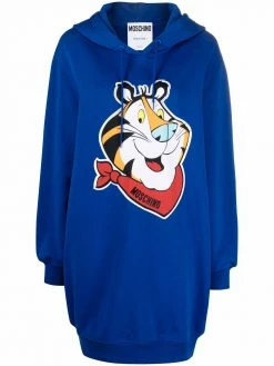 Moschino tiger print hoodie dress