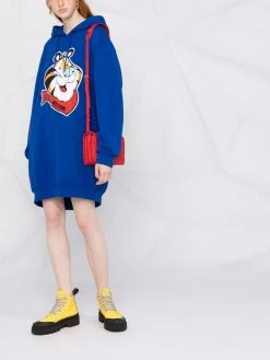 Moschino tiger print hoodie dress