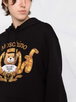 Moschino Teddy Bear logo-printed hoodie