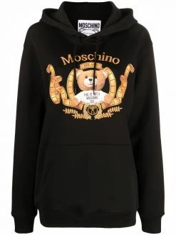 Moschino Teddy Bear logo-printed hoodie