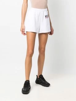 Moschino logo-printed track shorts