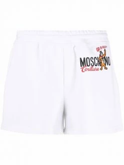 Moschino logo-printed track shorts