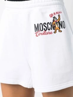 Moschino logo-printed track shorts