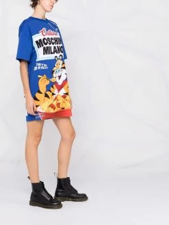 Moschino cereal logo-printed T-shirt dress