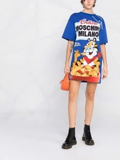 Moschino cereal logo-printed T-shirt dress