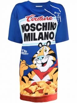 Moschino cereal logo-printed T-shirt dress