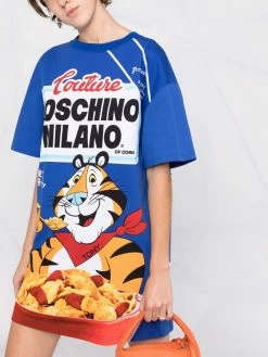 Moschino cereal logo-printed T-shirt dress