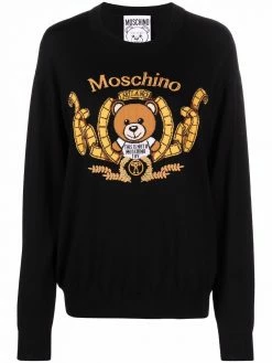 Moschino Teddy Bear logo-printed jumper