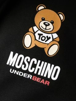 Moschino logo-print zip-up hoodie