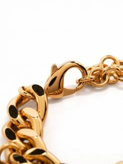 Moschino chunky logo-lettering chain bracelet
