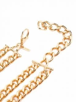 Moschino enamelled-logo belt