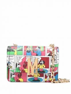 Moschino cartoon-print crossbody bag