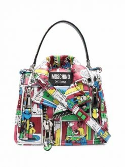 Moschino comic-print tote bag