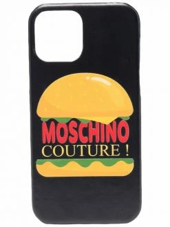 Moschino logo burger phone case
